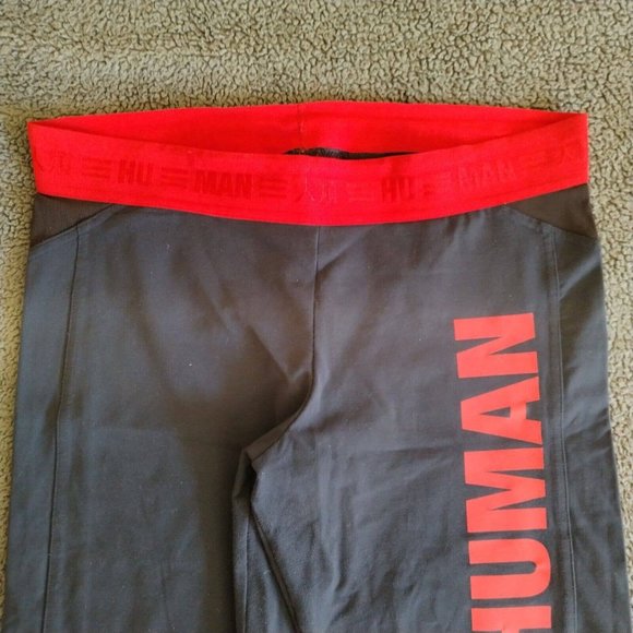 Adidas Originals X Pharrell Williams Leggings Women's 14 Black Red HU Human Race - Picture 10 of 16